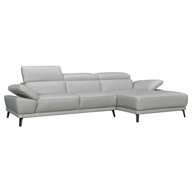 Freda Sofa / Adjustable Headrest + Armrest / Full Leather