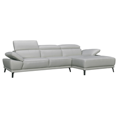 Freda Sofa / Adjustable Headrest + Armrest / Full Leather