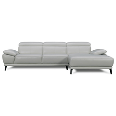Freda Sofa / Adjustable Headrest + Armrest / Full Leather