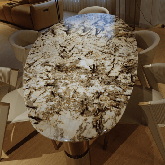Pandora Ⅱ Dining Table / Luxury Stone Casa Concetto Singapore