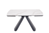 Shenton Extendable Dining Table / Sintered Stone with Tempered Glass Casa Concetto Singapore