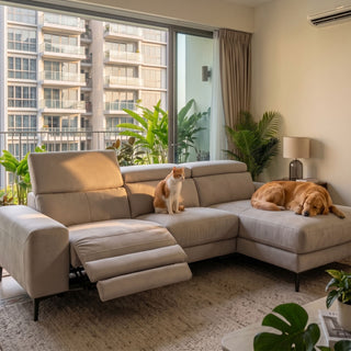 Bentley Sofa / Power Incliner +  Adjustable Headrest / Pet-friendly Fabric Casa Concetto Singapore