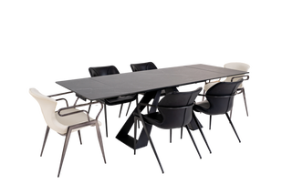 Bethania Extendable Dining Table / Sintered Stone Casa Concetto Singapore