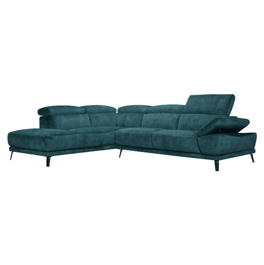 Freda Sofa / Adjustable Headrest + Armrest / Fabric 