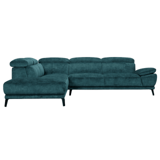Freda Sofa / Adjustable Headrest + Armrest / Fabric 