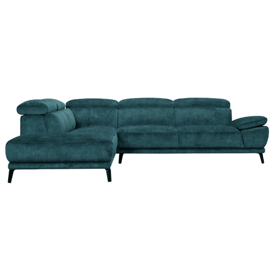 Freda Sofa / Adjustable Headrest + Armrest / Fabric 
