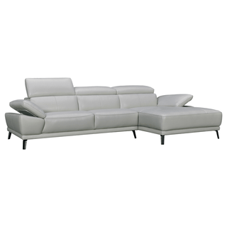 Freda Sofa / Adjustable Headrest + Armrest / Full Leather 
