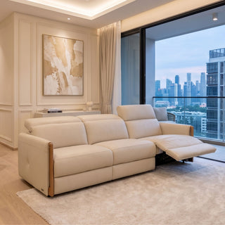 Gisbert Sofa / Power Incliner + Adjustable Headrest / Full Leather Casa Concetto Singapore