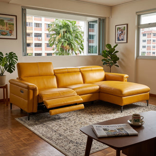 Harris Sofa / Power Incliner +  Adjustable Headrest / Full Leather Casa Concetto Singapore