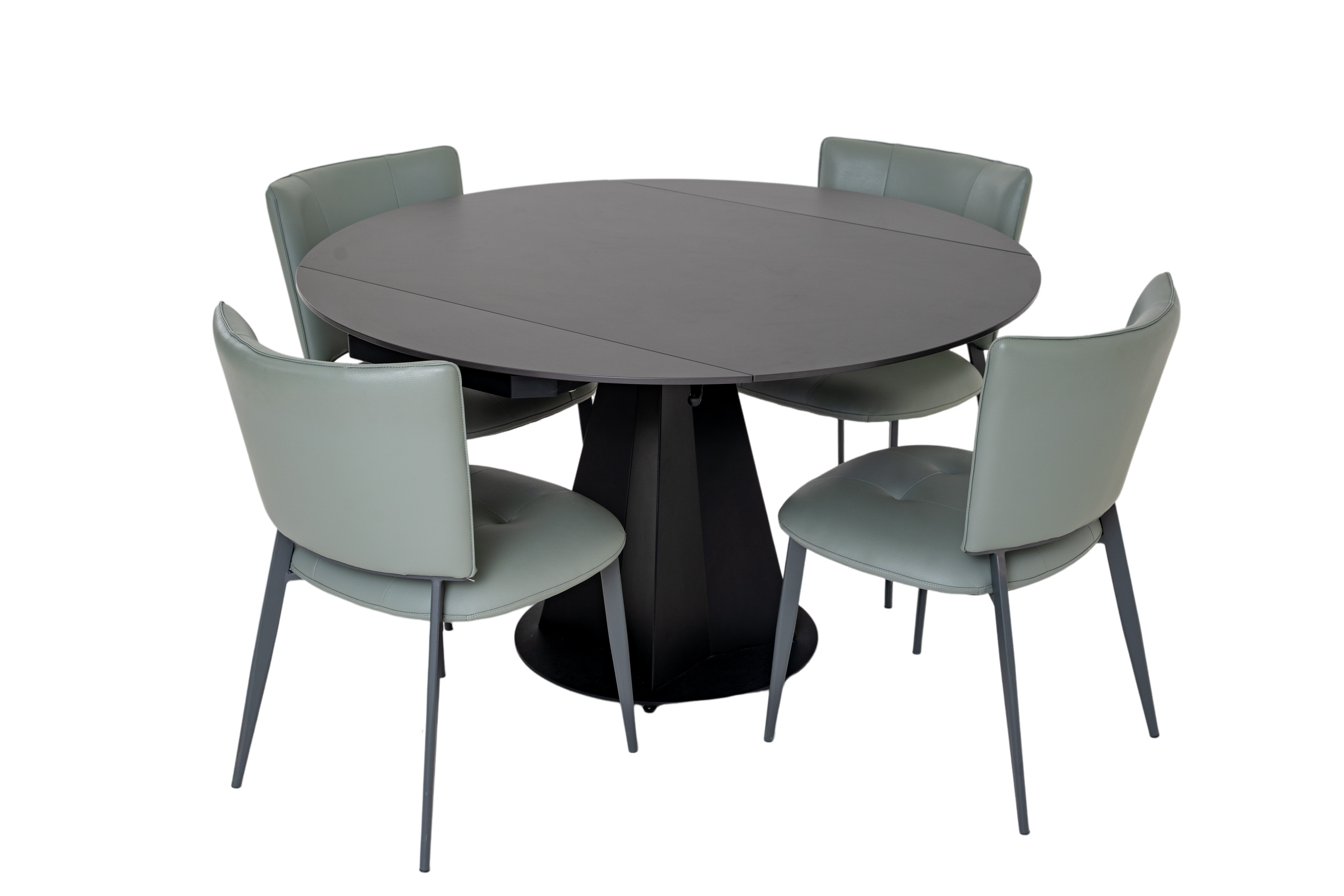 Leverett Round Extendable Dining Table / Sintered Stone Casa Concetto Singapore