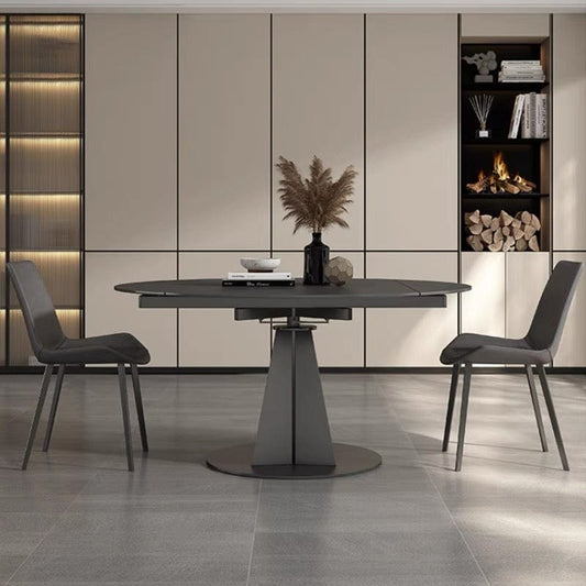 Leverett Round Extendable Dining Table / Sintered Stone Casa Concetto Singapore