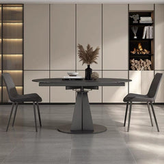 Leverett Round Extendable Dining Table / Sintered Stone 