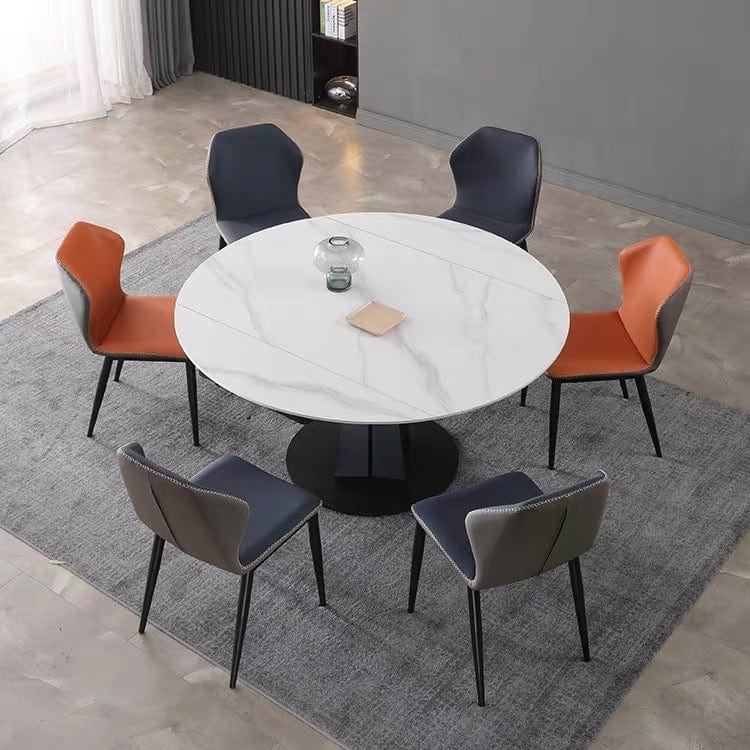 Leverett Round Extendable Dining Table / Sintered Stone Casa Concetto Singapore