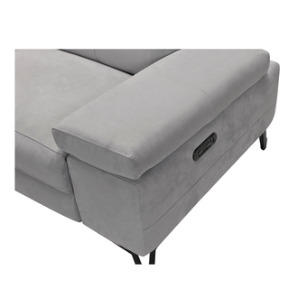 Lisette Sofa / Power Incliner + Adjustable Headrest / Fabric 