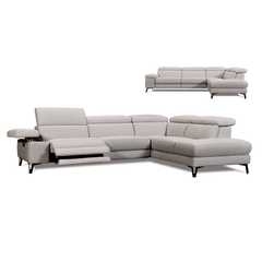 Lisette Sofa / Power Incliner + Adjustable Headrest / Fabric 