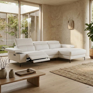 Lisette Sofa / Power Incliner + Adjustable Headrest / Full Leather Casa Concetto Singapore