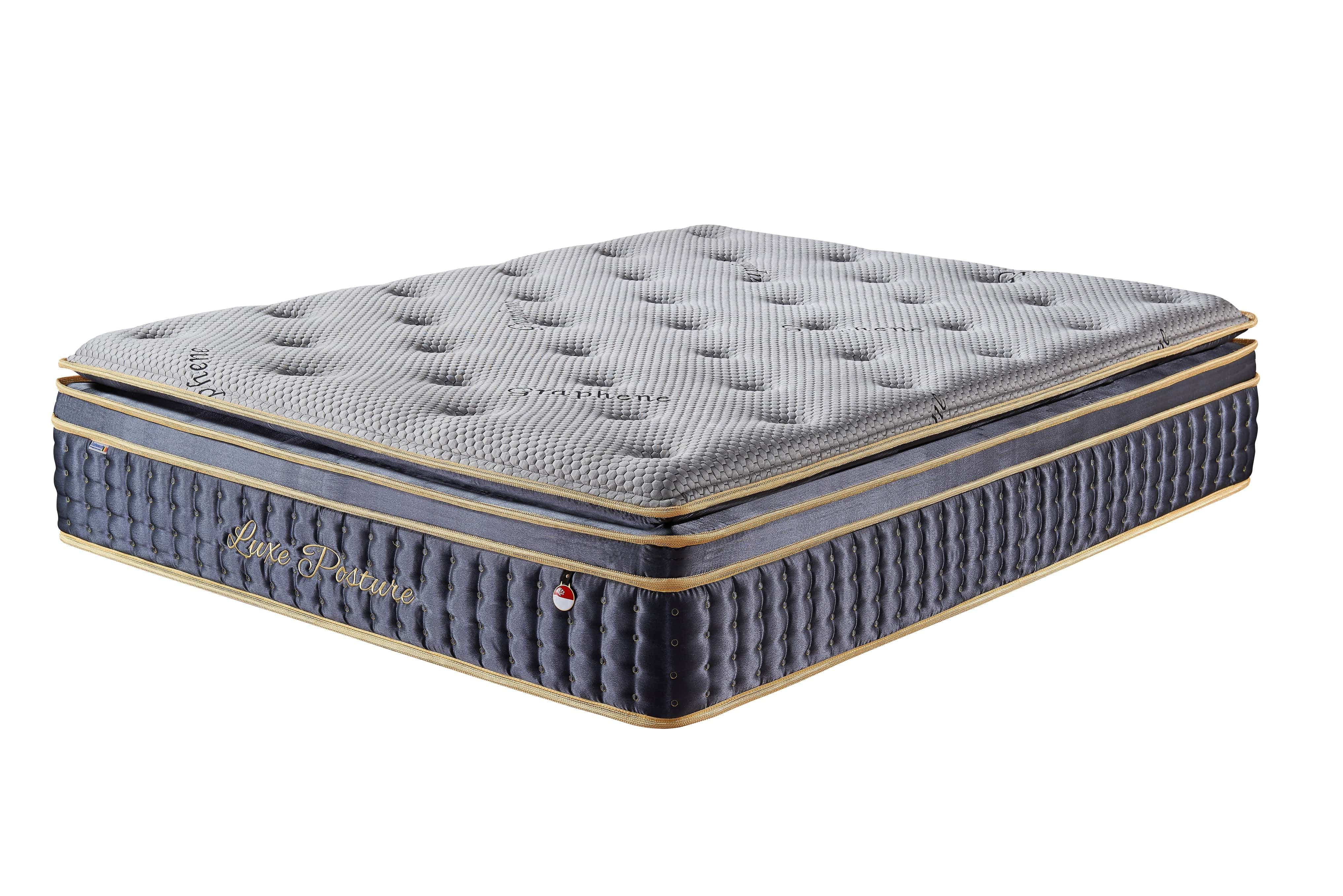 Luxe Posture 14'' Ice Silk Pocketed Spring Cooling Mattress Casa Concetto Singapore