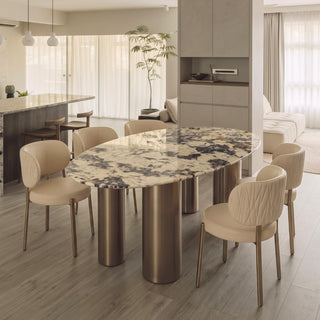 Pandora Luxury Stone Oval Dining Table Casa Concetto Singapore