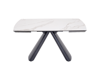 Shenton Extendable Dining Table / Sintered Stone with Tempered Glass Casa Concetto Singapore
