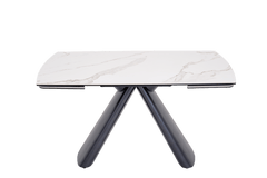 Shenton Extendable Dining Table / Sintered Stone with Tempered Glass Casa Concetto Singapore