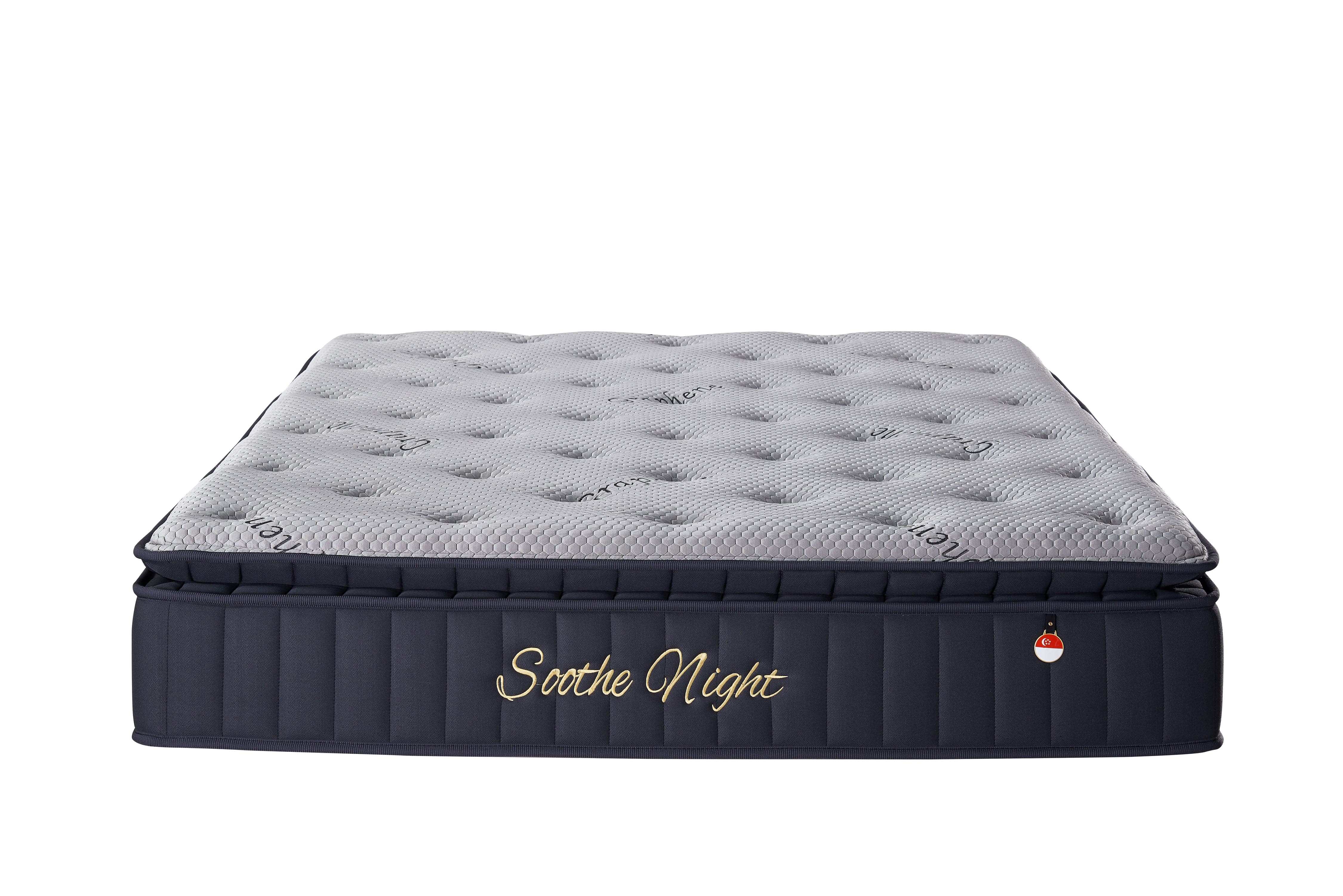Soothe Night 12'' Ice Silk Pocketed Spring Cooling Mattress 