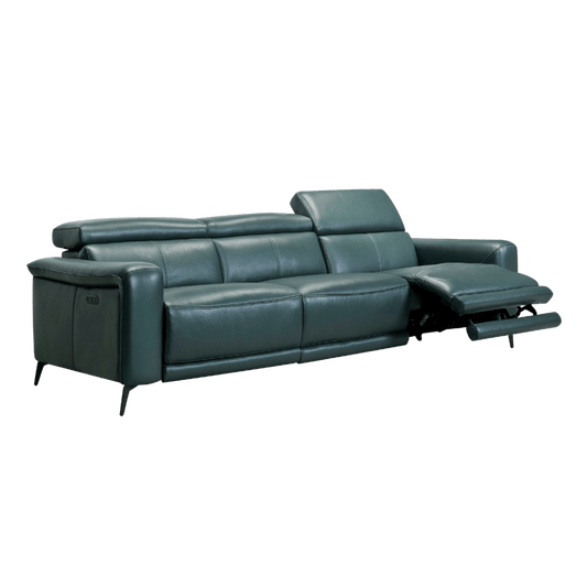 Yvette Sofa / Power Incliner + Adjustable Headrest / Full Leather 